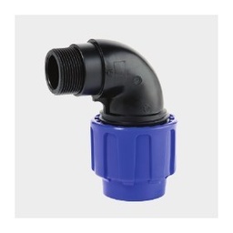 Cepex Coude 90° PP à compression x filet extérieur