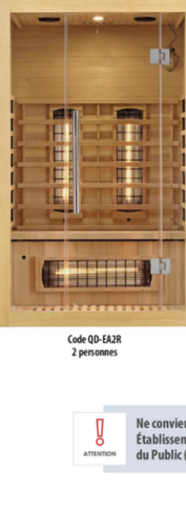 Sauna infrarouge privé - 3 places assises