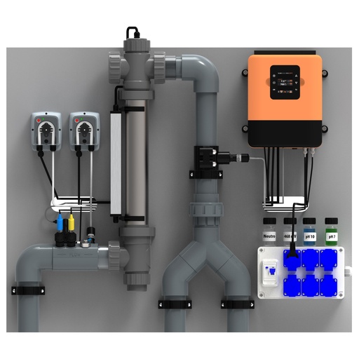 Plug & Play desinfectiepaneel Station met Station TC414