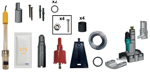 Avady clapet cristal Stop Ø4 (3 pièces)