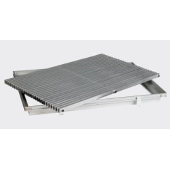 Grille de sol renforcée aluminium 600 × 400 (1 000 à 2 500 m³/h)